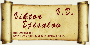 Viktor Đisalov vizit kartica